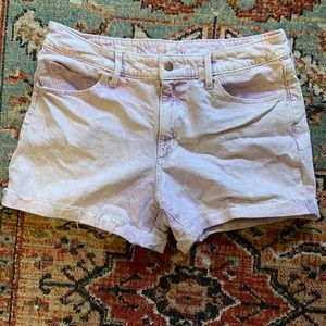 Universal Thread High Rise Distressed Jean Short Acid Wash Purple Size 14